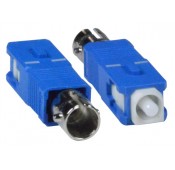 ST Female to SC Male Simplex Singlemode Fiber Optic Adapter