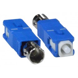 ST Female to SC Male Simplex Singlemode Fiber Optic Adapter