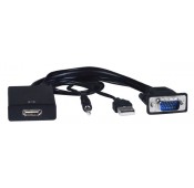 Ultra Low-Cost VGA + Audio to HDMI Converter Cable
