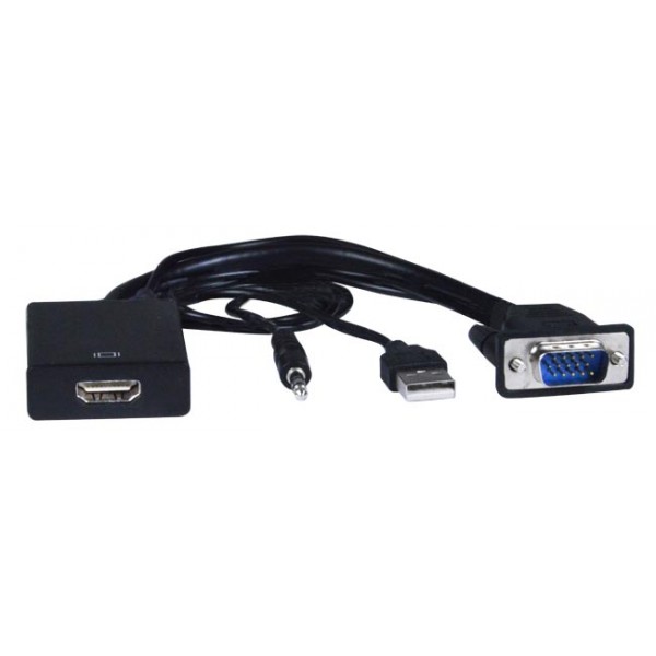 VGA HDMI Converter analog digital video audio HDTV 1080p adapter