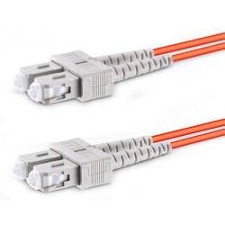 SC-SC Duplex Multimode Fiber Patch Cables, 50-Micron