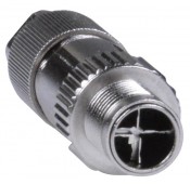M12 8-Pin 10Gbps Field Assembly Circular Shielded Waterproof Connector, Male, X-Coded, Cable Side