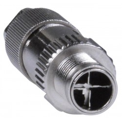 M12 8-Pin 10Gbps Field Assembly Circular Shielded Waterproof Connector, Male, X-Coded, Cable Side
