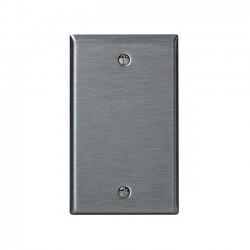 Leviton Stainless Steel Single-Gang Blank Wallplate