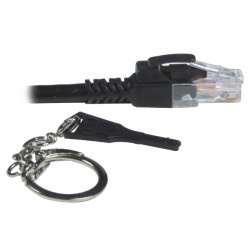 CAT6a 10 Gigabit Unshielded Patch Cord Cables with Locking Boots and Key