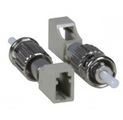 LC Female to ST Male Simplex Multimode Fiber Optic Adapter