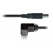 USB 2.0 Straight Type A to Left Angle Type B Cables
