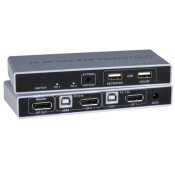 4K DisplayPort USB KVM Switch, 2-Port