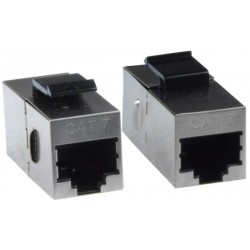 CAT7 Shielded Keystone Jack Coupler Inline RJ45 Feed-Through 10G