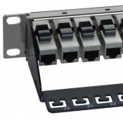 CAT7 Patch Panel, 24-Port, 1RU, Feed-Through