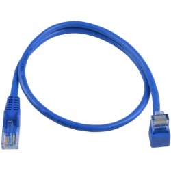 CAT5e Up Angle to Straight Patch Cords, Blue