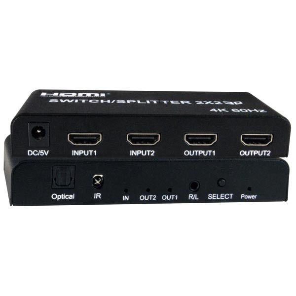 2-Port HDMI Switch - 4K 60Hz