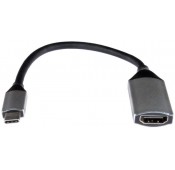 USB 3.0 Type C Male to 4K 10.2Gbps HDMI Female Adapter Cable, Aluminum Housing