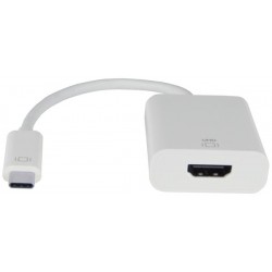 Adaptateur USB-C Femelle Vers HDMI Mâle 4K@60Hz – Plug & Play, Aluminium, Pour MacBook, Galaxy, Steam Deck