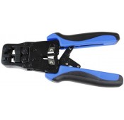 Ratchet RJ45 Modular Crimp Tool – Compatible with Super/Ultra Flat and Round Cable Plugs