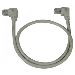 CAT5e Left Angle to Left Angle Patch Cords, Operating Temperature Range: -4 to 140°F (-20 to 60°C)