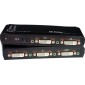 Digital video router to switch a DVI-D TV/monitor between up to four single link digital DVI-enabled video sources.