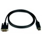 DisplayPort to DVI-D display Cable, Male to Male