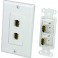 Dual HDMI Wall Plate Insert Coupler