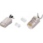 CAT6 Shielded Solid RJ45 Plug with Cable Clip