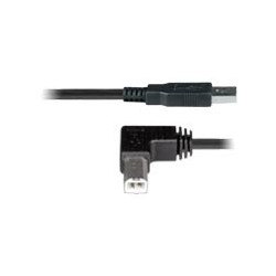 USB 2.0 Straight Type A to Left Angle Type B Cables USB 2.0 Straight Type A to Left Angle Type B Cables