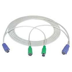PS/2 Keyboard and Mouse Extension Cable - Male to Female PS/2 Keyboard and Mouse Extension Cable - Male to Female