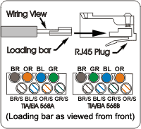 Insert prepared cable into plug.