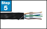Untwist and Arrange the wires.